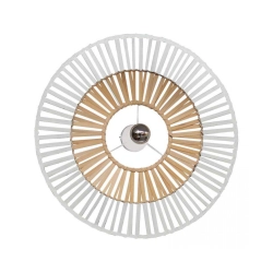 19250 CEILING LIGHT WHITE BAMBOO 1XE7 MAX 40W Zambelis Lights